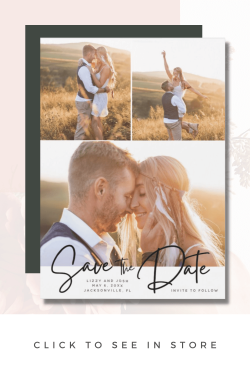 Photo Collage Photo Save the Date Card