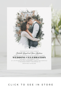 Modern Photo Wedding Invitation