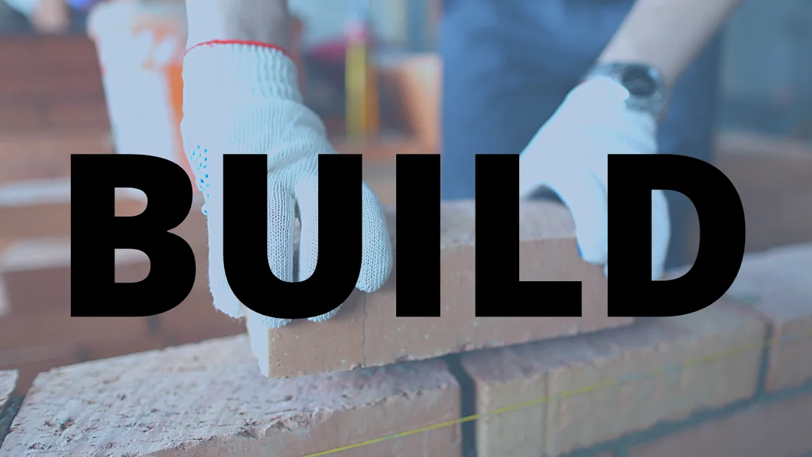 Image of the word BUILD
