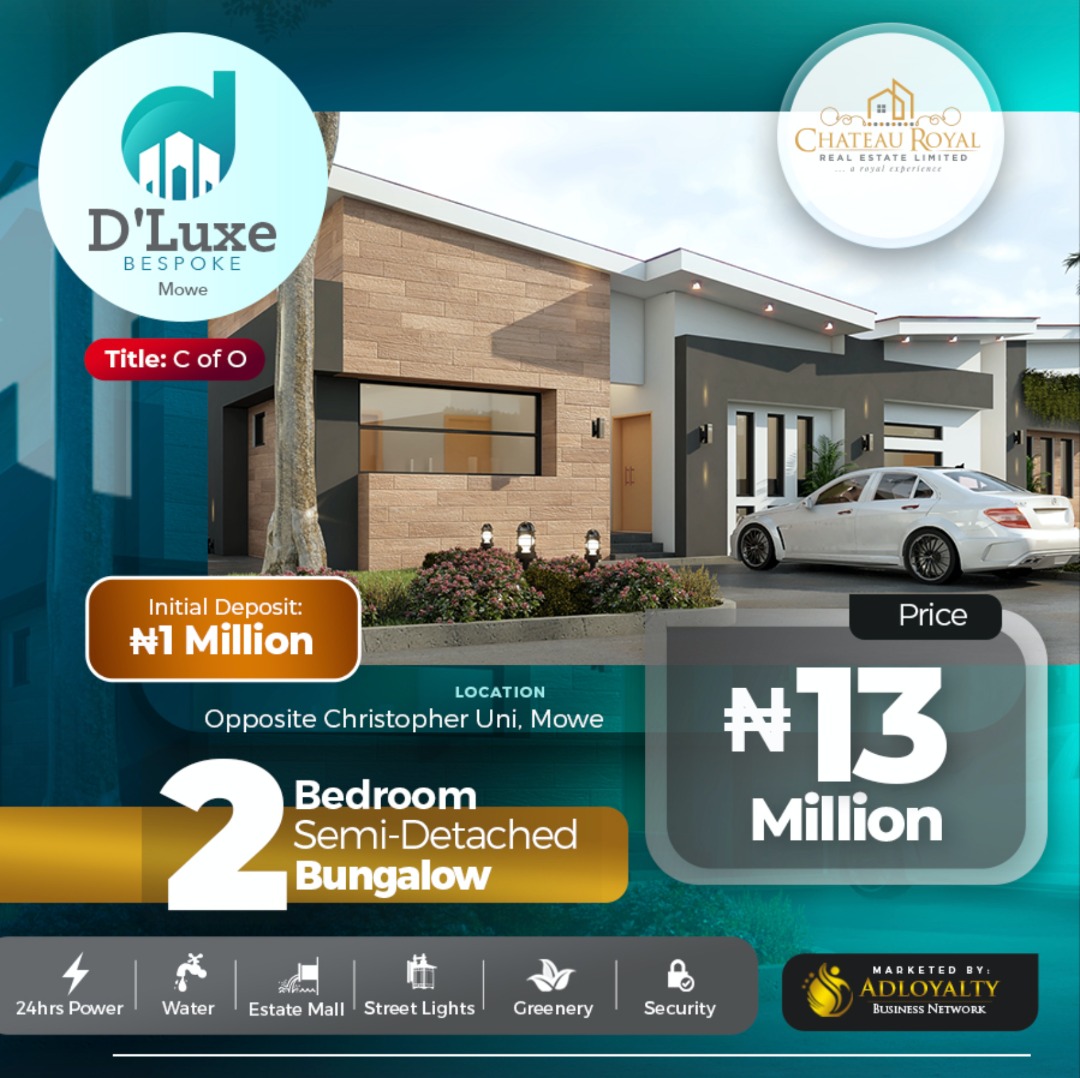2BEDROOMS SEMI-DETACHED, D'LUXE BESPOKE, MOWE