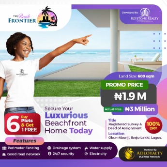 THE BEACH FRONTIER, OKUN ABORIJI IBEJU-LEKKI, LAGOS