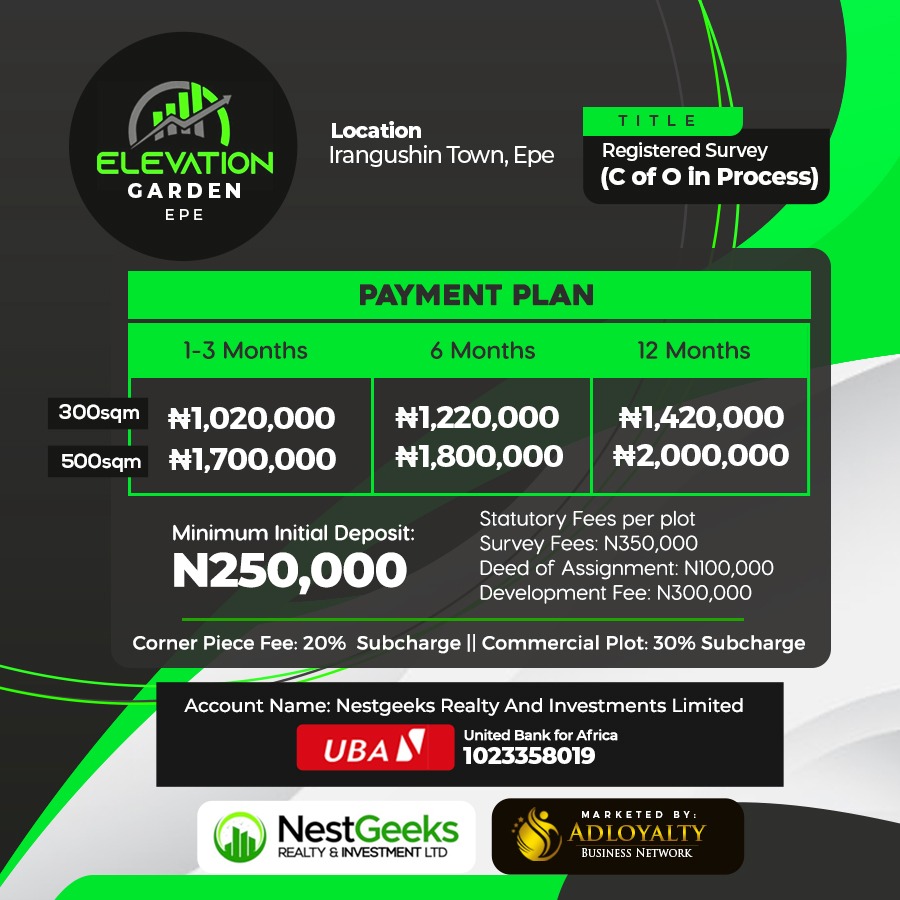 ELEVATION GARDEN PHASE 1 IRANGUSHIN TOWN, EPE