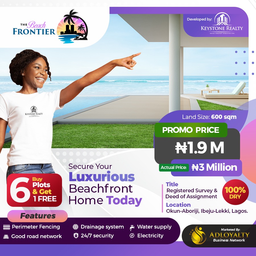 THE BEACH FRONTIER OKUN ABORIJI IBEJU LEKKI