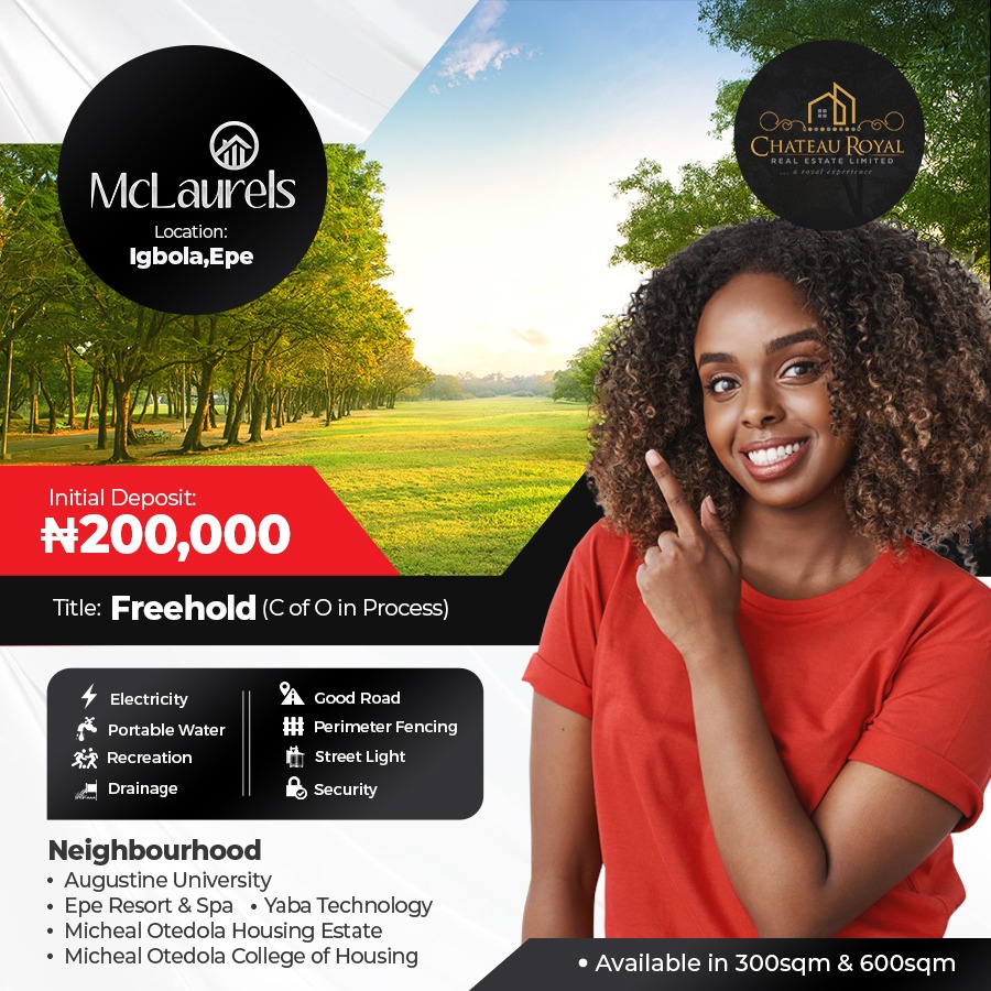 MACLAURELS, IGBOLA, EPE, LAGOS