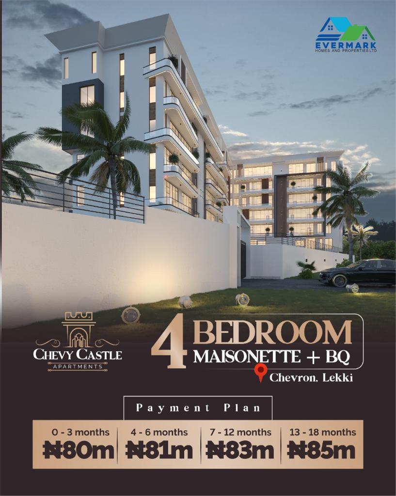 CHEVY CASTLE APARTMENT, CHEVRON, LEKKI.