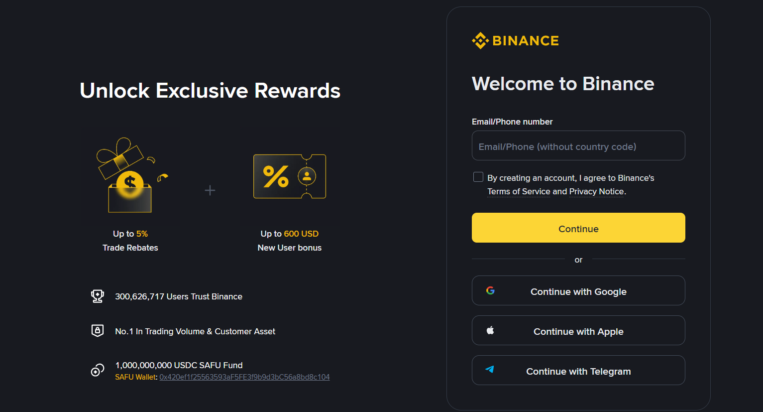 Binance Referral Code - Binance Sign Up Bonus 2026