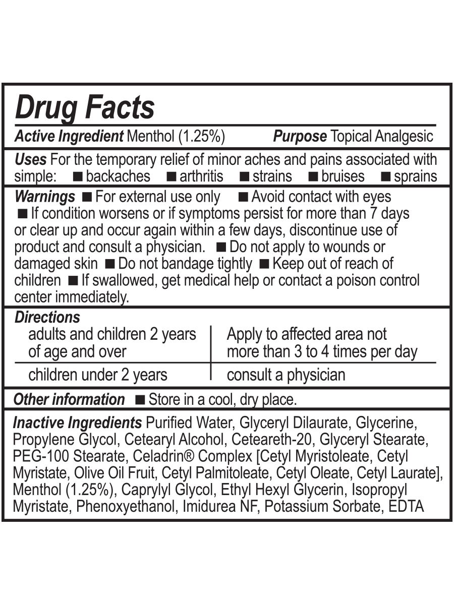 CM Cream ingredients