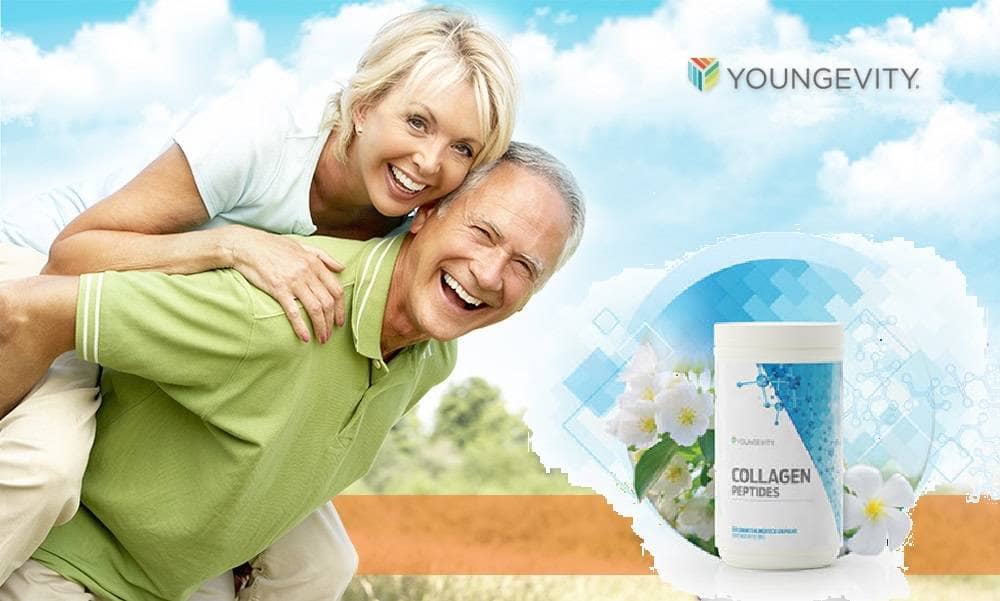 Healthy couple with collagen