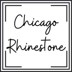 chicago rhinestone on Etsy, custom rhinestone design, custom rhinestone logos, chicagorhinestone on Etsy