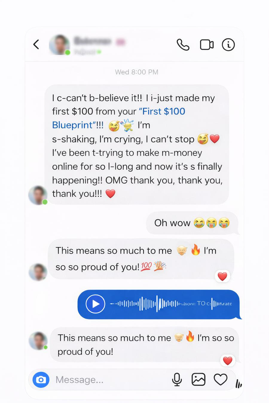 Reader testimonial