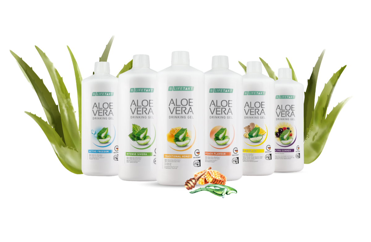 LR LIFETAKT Aloe Vera Drinking Gél – päť druhov