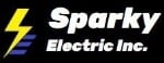 Sparky Electric Inc. logo of a yellow lighting in a form of an S and blue E making the S speedy