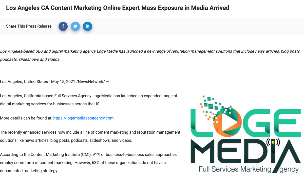 LogeMedia on Marketers Media